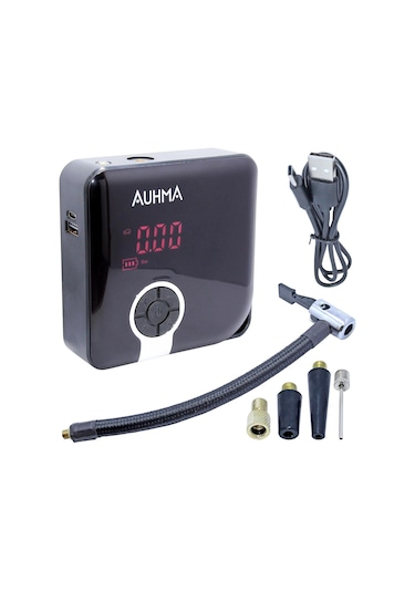 Auhma Portable A5544 Şarjlı Dijital Lastik Şişirme Pompası