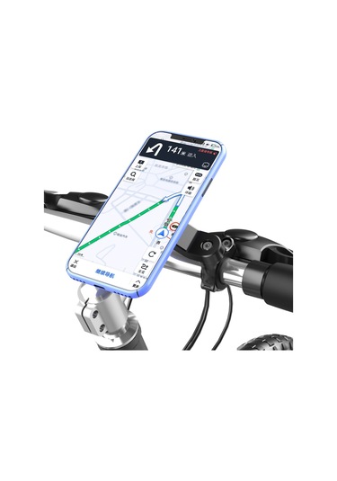 Hl-143A 4.7-6.7 Inç Cep Telefonları Için Çıkarılabilir Motosiklet - Bisiklet Cep Telefonu Tutacağı - Siyah/Kırmızı Kırmızı - Siyah