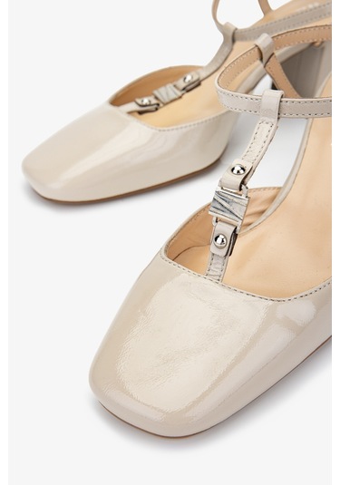 Valmenti Rachelle Kadın Taş Hakiki Deri Topuklu Ayakkabı 613 27271 Bn Ayk Y24 Taş