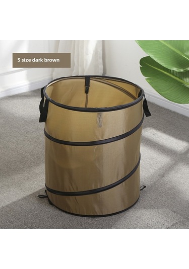 Yuntech01 Dış Mekan Taşınabilir Çöp Kutusu - Kamp, Bahçe, Bahçe Çöpü İçin Katlanabilir, Dayanıklı Malzeme, M Boy Koyu Yeşil, M Kelepçe