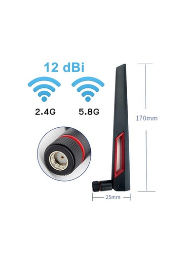 12dbi Dual Band Anten Rp Sma Erkek