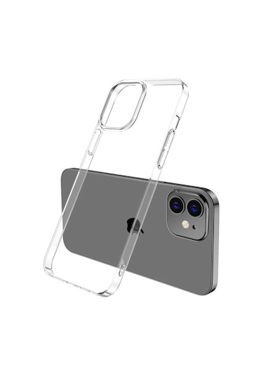 iPhone Uyumlu 12 Kılıf Ince Pc Full Şeffaf Sararmaz Renksiz