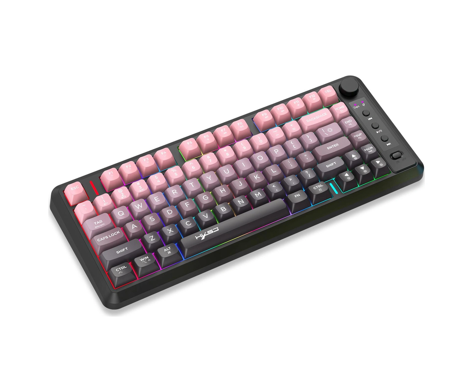 Sones Hxsj L400 Üç Modlu Kablosuz Rgb Işık İnce Film 81 Tuşlu Klavye