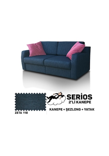 Serios Şezlonglu Yataklı Kanepe - Zeta 118
