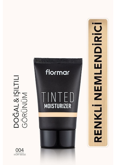Flormar Tinted Moisturizer Eşit Tonlu & Işıltılı Görünüm Veren Renkli Nemlendirici 004 Ivory Beige