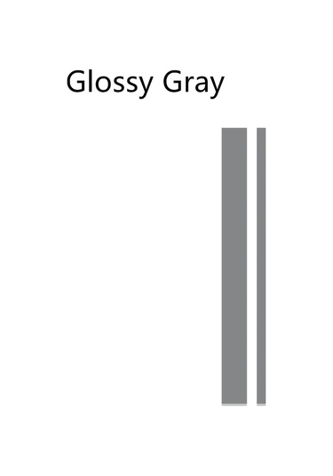 Evrensel Araba Kaput Kapağı Etiket Klasik Çizgili Grafik Şekillendirme Vinil Film Glossy Gray 1 Piece Set