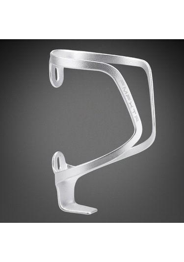 Teltree Alüminyum Ultra Hafif Bisiklet Su Flaske Tutucusu - Dağ Yolları İçin Güçlü Sabitleme, Kolay Kurulum, Unisex Tasarım Gümüş Gümüş