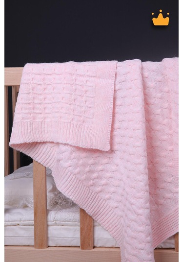 Babyhola 90x100cm Triko Kız Erkek Bebek Battaniye Tv Diz Battaniyesi 12642 001