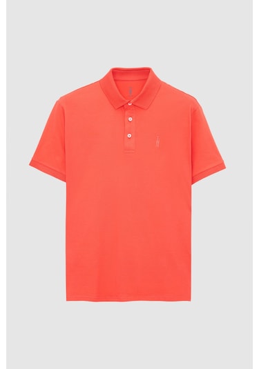 Twn Slim Fit Mercan Pike Dokulu T-shirt 4ec146011784m MERCAN