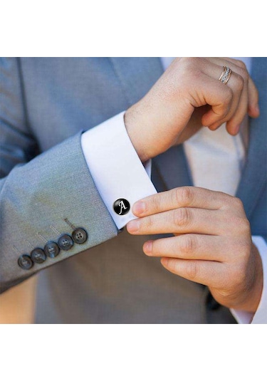 Düğün Nişan için Damatlık Kol Düğmesi İsimli  Kol Düğmesi