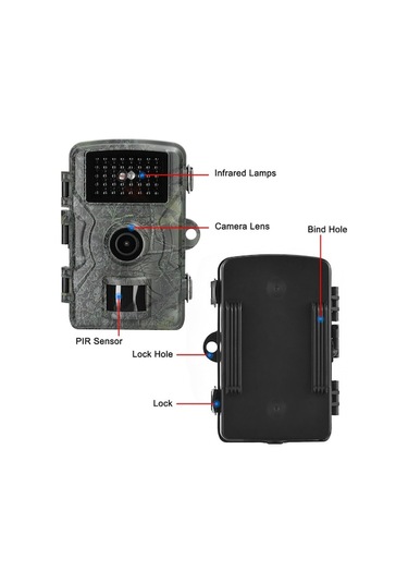 Maoyaya -dl00 16mp 1080p Dünya Görüntüle Taşınabilir Gündüz Gece Kamera Kamuflaj