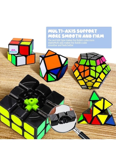 Zeka Küpü Seti 2x2,3x3,pyramid,skewb,megaminx Speed Cube Set 5 Parça