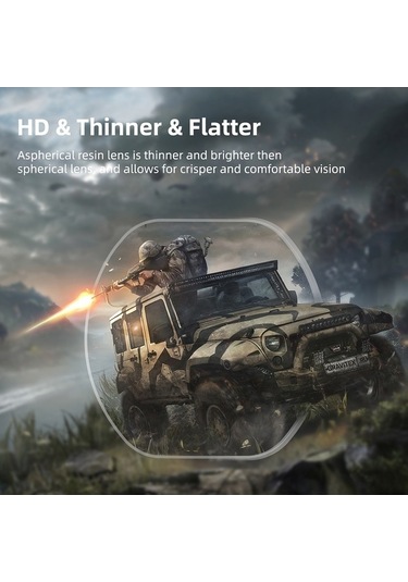 Artfulabode Hıfylux Ps-qf32 Vr2 Miyopi Lens, -4.0 Diyoptri, Plastik Çerçeve Reçine Lens