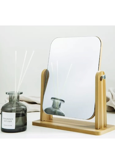 Gaman Dekoratif Ahşap Makyaj Aynası