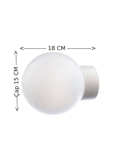 Tek-iş Glob Glop Armatür Tavan Plastik E27 Duy 60 Wat E-27