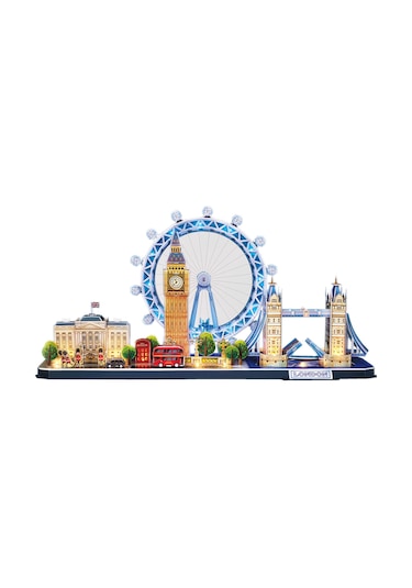 London City Line 3d Puzzle Led Işıklı L532h