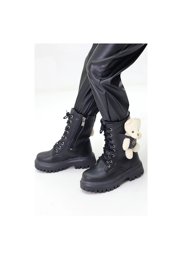 Ayakkabımood Wnt 5140 Siyah Kız Çocuk Bot Siyah