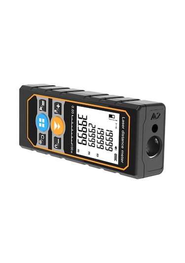 Maiyame Te100 Lazer Ölçüm Cihazı, 100m Mesafe, Açı Sensörlü, Metre/fut/inç Birimleri, Alan/hacim/iki Köşegen Modları Pil Dahil Değil