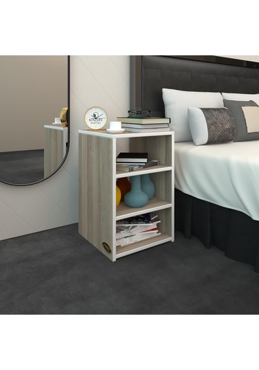 Kenzlife Komodin Panpan Crd 60 39 39 Komidin Kitaplık Ayakkabılık Beyaz