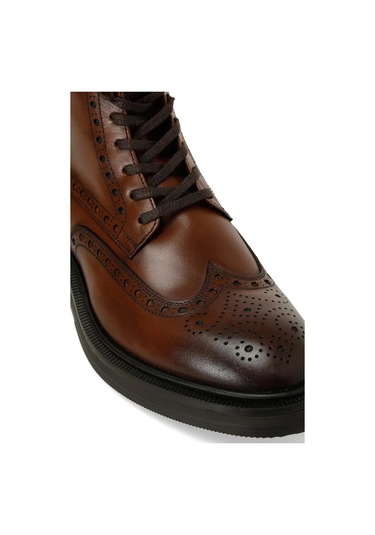 İnci Mınsk Taba Erkek Hakiki Deri Klasik Bot Taba