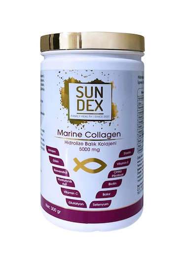 Sundex Marine Collagen Hidrolize Balık Kolajeni 300 G