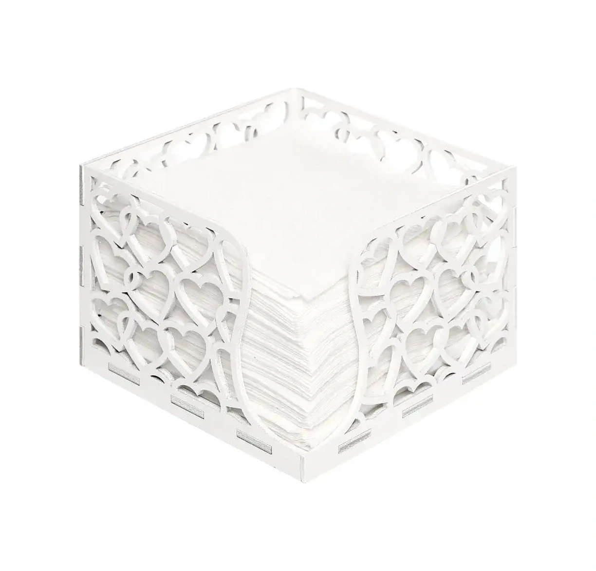 Masterskaa Derevannyh İzdelij Ahşap Kare Masa Peçeteliği 165354126 Beyaz