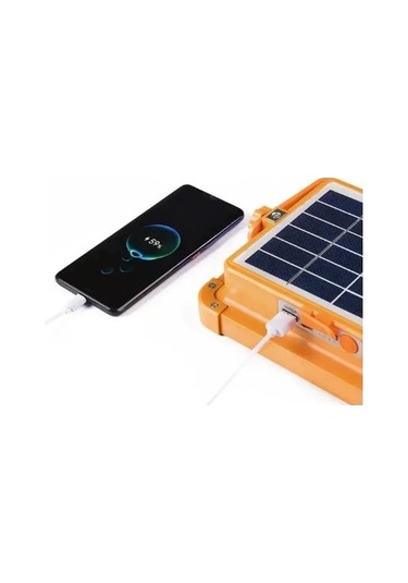 200 Watt Güneş Enerjili Solar Projektör Ve Kamp Aydınlatması Fener Işıldak Ve Powerbank