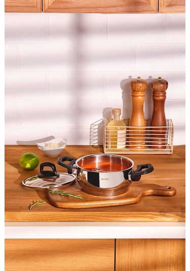 Emsan Aren 8 Parça Çelik Tencere Seti