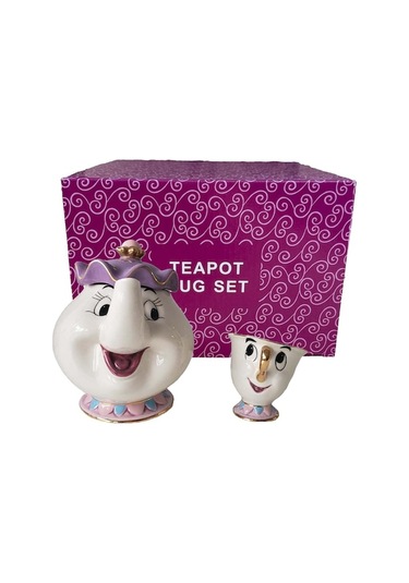 Pazly Sevimli Seramik Çaydanlık Çay Bardağı Ve Kupa