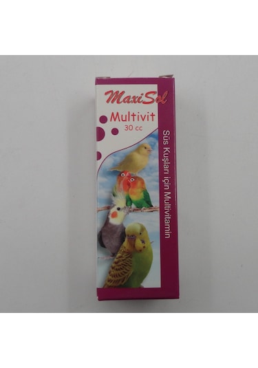 MAXİSOL Süs Kuşları İçin Multivitamin 30 cc