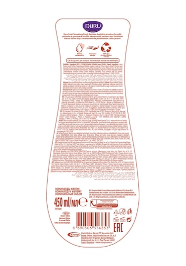 Duru Fresh Sensations Enerji Bombası Duş Jeli 6 x 450 ML