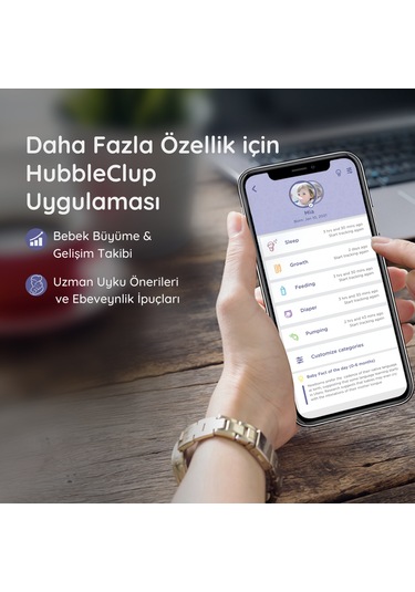 Hubble Pure Hava Temizleyici + Gece Lambası ve Bluetooth Hoparlör