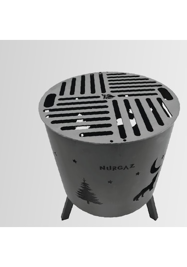 Nurgaz Ng N066 Kamp Orman Şöminesi Izgaralı Çok Renkli