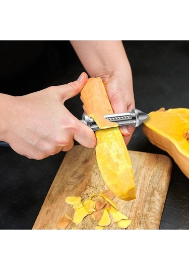 Ulzyvf Yükseltilmiş Ve Soyucular Soyucu, Shredder Sebze Salatçısı Patates Patates Paslanmaz Mutfak Meyve Kesici Kazıyıcı Havuç Gadgets Fonksiyonlu Ev Dilimleyici Çok Çelik 2024 1pc Qz