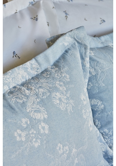 Karaca Home Charleen Çift Kişilik Yatak Örtüsü Mavi 200.22.14.0447