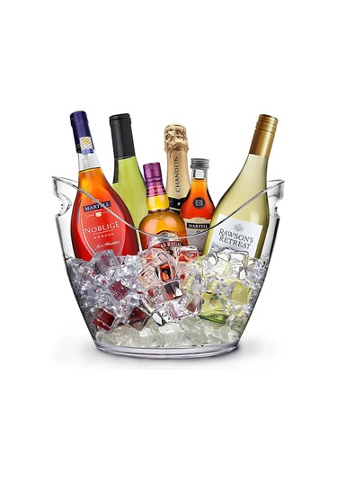 Jialan 8l Temizle Plastik Buz Kovası Veya Şampanya Şişeleri Ev Diğer