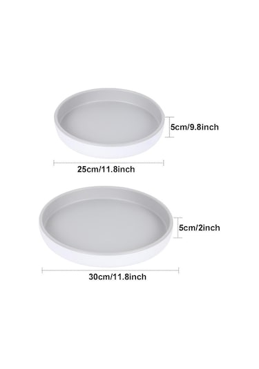 Siyah Çok Fonksiyonlu 360 Dönen Baharat Depolama Raf Raf Kaymaz Su Geçirmez Mutfak Düzenleyici Aksesuarları 25cm Siyah