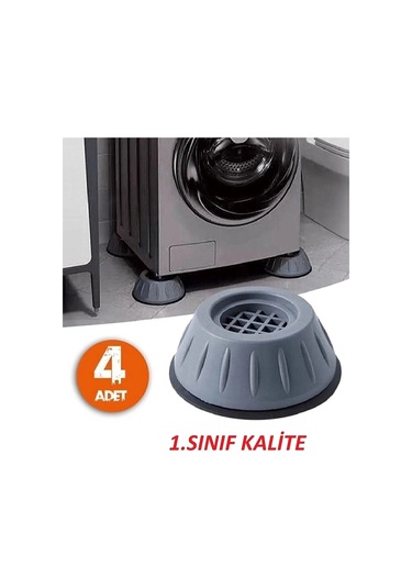 Titreşim Önleyici Beyaz Eşya Altlığı Ayağı 4 Adet Çamaşır Bulaşık Makinası Buzdolabı Yükseltici