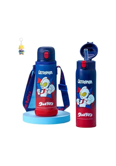 Runxi Life Hall Ultraman Çocuk Termos Bardağı Çocuk Okul Özel Bebek Gıda Sınıfı 316 Ilkokul Öğrencisi Su Isıtıcısı Doğrudan Içme Bardağı Uukmf4 Koyu Mavi