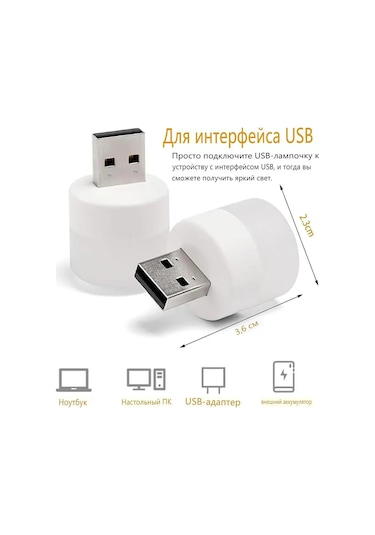 Geeroyoo Usb Led Gece Lambası, 10'lu Set, Göz Dostu Aydınlatma, Taşınabilir Ve Enerji Tasarruflu Sıcak