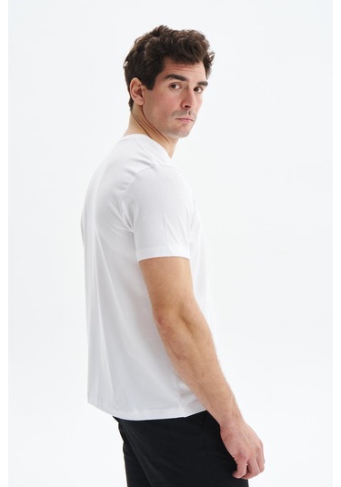 Arma Erkek Regular Fit Yazı Baskılı Süprem Bisiklet Yaka Tişört Y29344472702 Beyaz