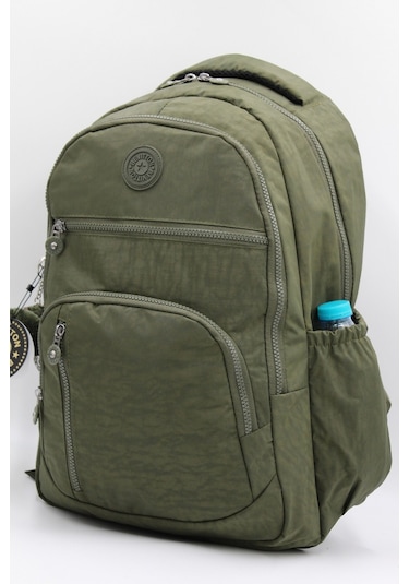 Suya Dayanıklı Krinkıl Kumaş Haki Okul Çantası 1700