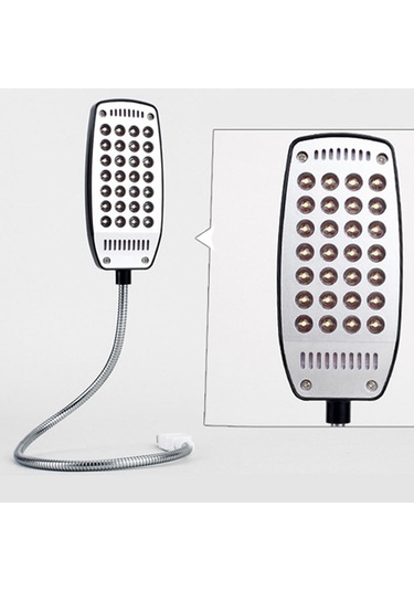 Pembe Meetoo 28 Leds Okuma Lambası Led Usb Esnek 4 Renk Dizüstü Pc Bilgisayar İçin 1 Adet