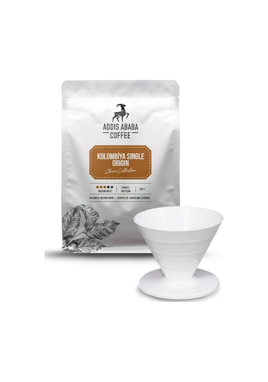 Addıs Ababa Kolombiya Single Origin Coffee Ve V60 Dripper
