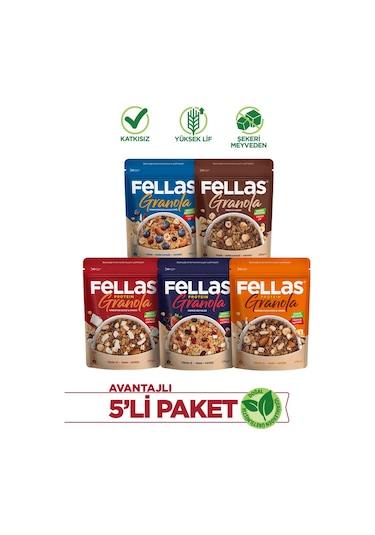 Fellas Granola Süper 5'li Paket