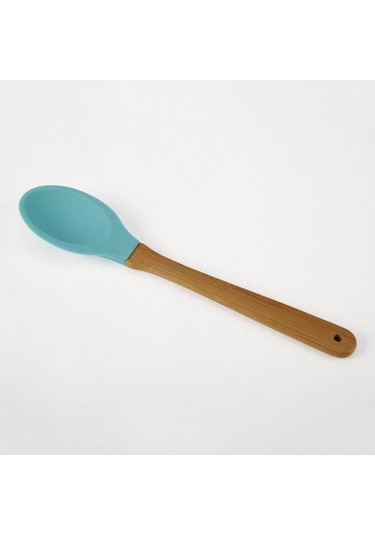 Silikon 2 Parça Kaşık Spatula Set Büyük Boy 28cm Yeşil