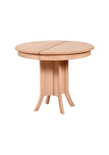 Evimeaksesuar 93Cm Yuvarlak Ortadan Ayaklı Açılır Masa Ahşap