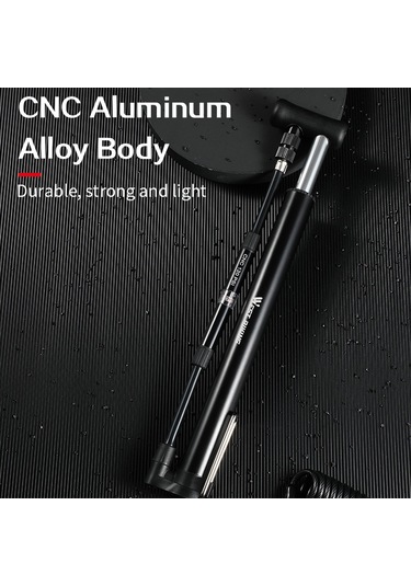 Batı Bisikleti 120psı Basınç Ölçerli Bisiklet Pompası, Bisiklet Lastiği Şişirici, Bisiklet Aksesuarları Bisiklet Pompası