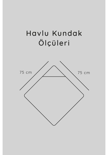 Luckka %100 Pamuk Bebek Havlu Kundak Banyo Havlusu - Ztkundak Standart