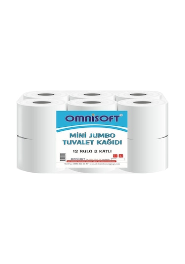 Omnisoft Mini Jumbo Tuvalet Kağıdı 12 Rulo